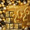 2026 Graduation Decorations - 86 PCS Graduation Party Decor Supplies Set Includes LED Light Strings Balloon Block Boxes with Letters Foil Curtains Backdrop 2026 Balloon Garland Kit- Black Gold